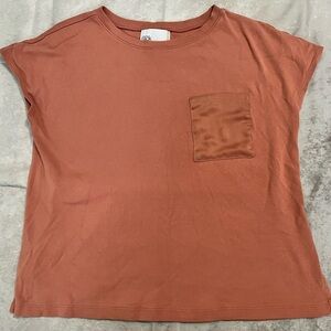 Nordstrom Terracotta/pink 100% cotton Short Sleeve Tee